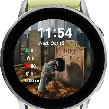 More Coffee Garmin watch face preview