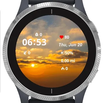Morning Sun Light Garmin watch face preview