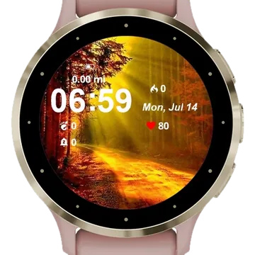 Morning Sunrise Garmin watch face preview