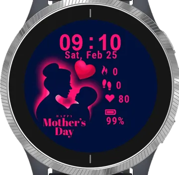 Mothers Day Garmin watch face preview