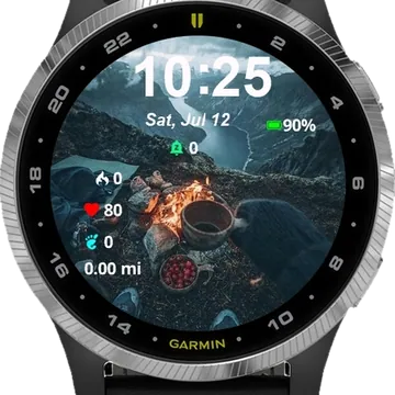 Mountain Brew Garmin watch face preview
