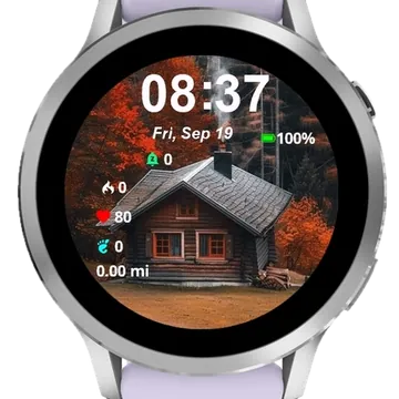 Mountain Cabin Garmin watch face preview