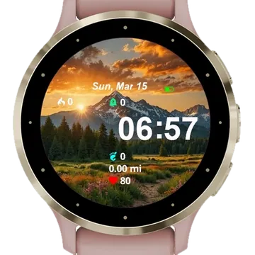 Mountain Landscape Garmin watch face preview