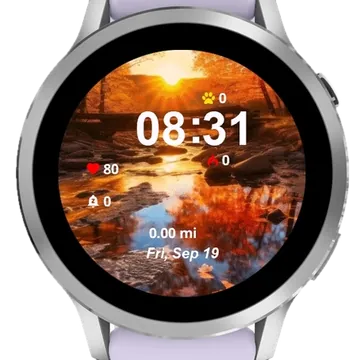 Mountain Landscape Garmin watch face preview