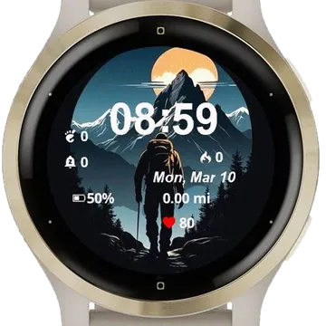 Mountain Landscape Garmin watch face preview