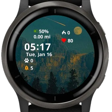 Mountain Landscape Garmin watch face preview