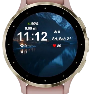 Mountain Nature Garmin watch face preview