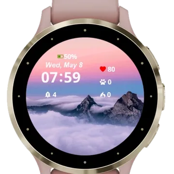 Mountains Switzerland Garmin watch face preview