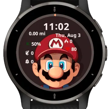 Mr Mario Garmin watch face preview