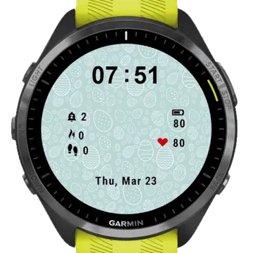 Multi Eggs Garmin watch face preview