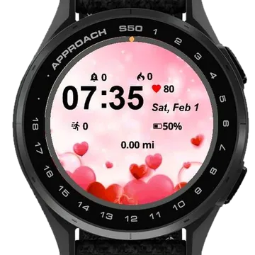 Multi Heart Garmin watch face preview