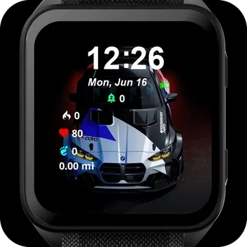 Muscle Car Garmin watch face preview