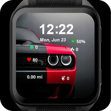 Muscle Car Garmin watch face preview