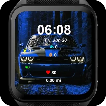 Mustang Garmin watch face preview