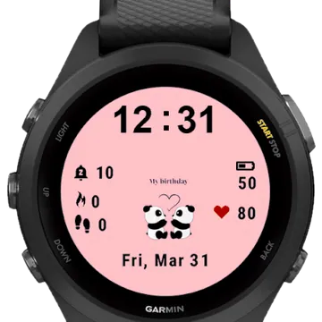 My Birthday Garmin watch face preview