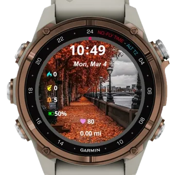 My Favourite Autumn Garmin watch face preview