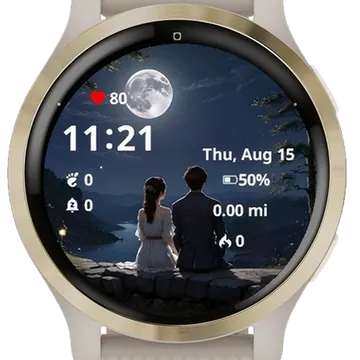 My Happiness Garmin watch face preview
