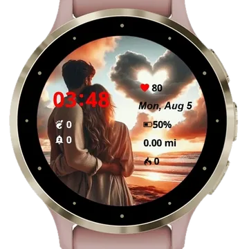 My Heart Garmin watch face preview