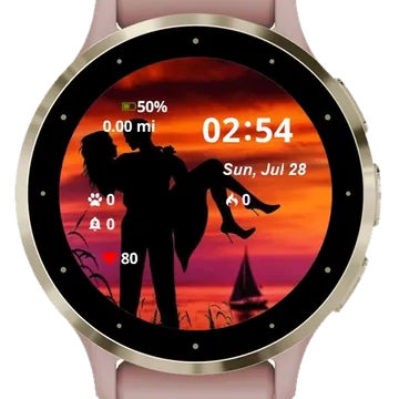 My Love Garmin watch face preview