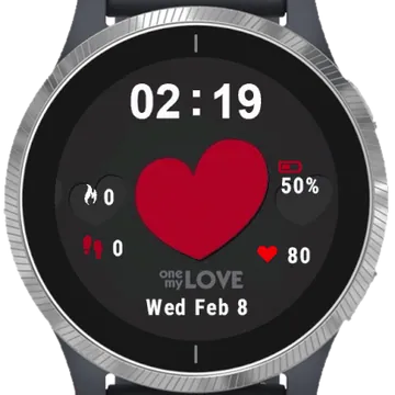 My Love Garmin watch face preview