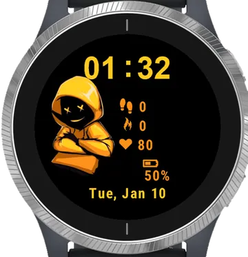 Mysterious Boy Garmin watch face preview