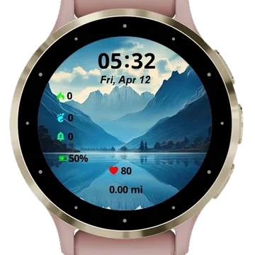 Mystic Light Garmin watch face preview