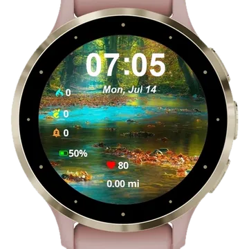 Mystic River Light Garmin watch face preview