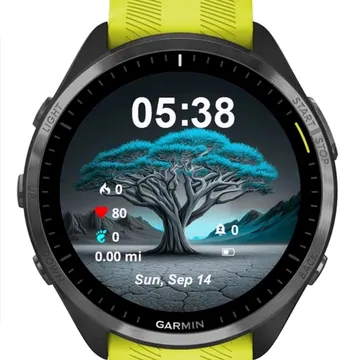 Mystic Tree Garmin watch face preview