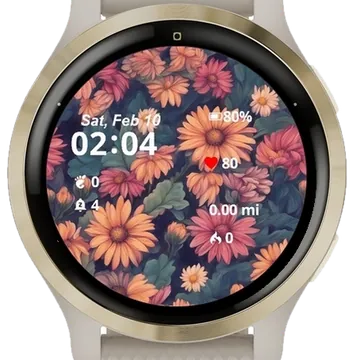 Nature Background Garmin watch face preview