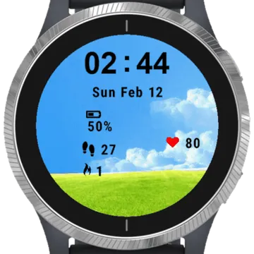 Nature Green Garmin watch face preview