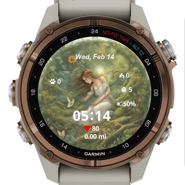 Nature is Awakening Garmin watch face preview