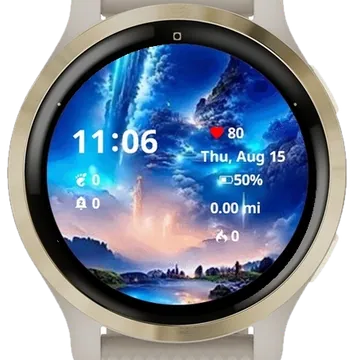 Nature Is Lit Garmin watch face preview