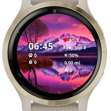 Nature Landscape 2 Garmin watch face preview