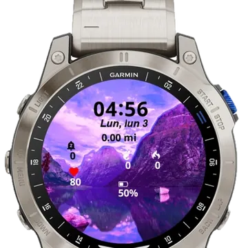 Nature Lavender Garmin watch face preview