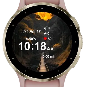 Nature Lovers Garmin watch face preview