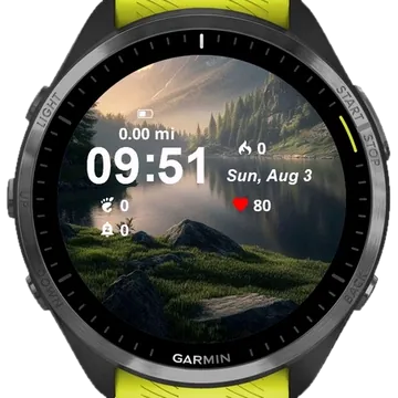 Nature Mountain Garmin watch face preview