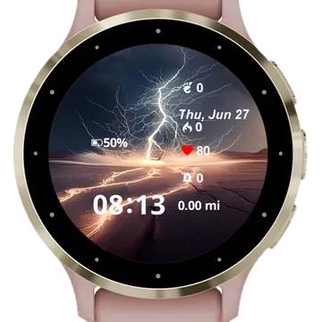 Nature Night Outdoors Garmin watch face preview