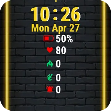 Neon Frame Garmin watch face preview