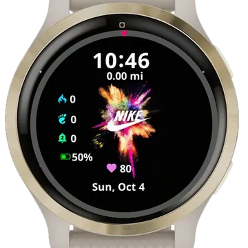Neon Nike Garmin watch face preview