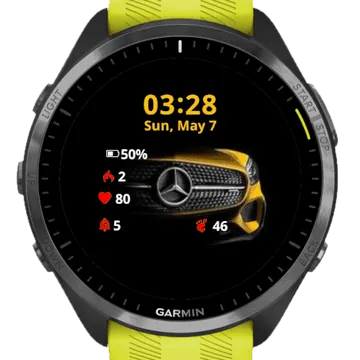New Car Garmin watch face preview