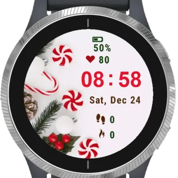Nice Christmas Garmin watch face preview