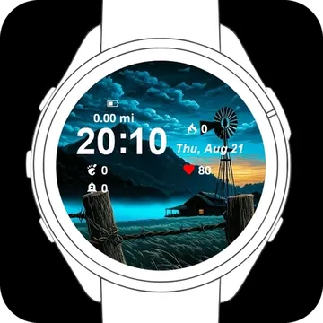 Night Blue Garmin watch face preview