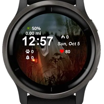 Night Ghost Garmin watch face preview