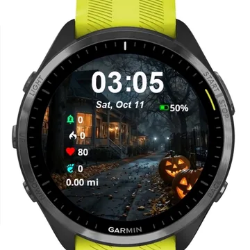 Night Halloween Garmin watch face preview