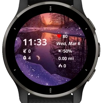 Night Lake Garmin watch face preview