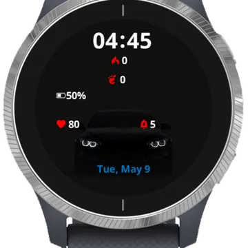 Night Ride Garmin watch face preview