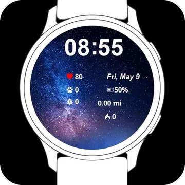 Night Sky Garmin watch face preview