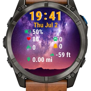 Night Sky Garmin watch face preview