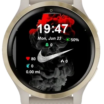 Nike Smoke Garmin watch face preview