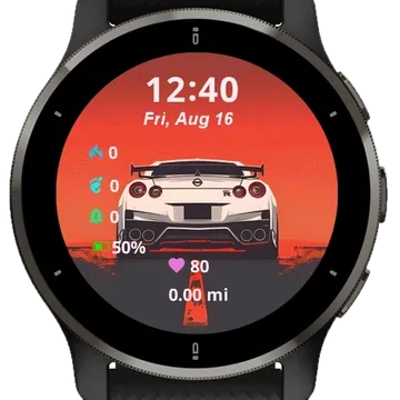 Nissan GTR Garmin watch face preview
